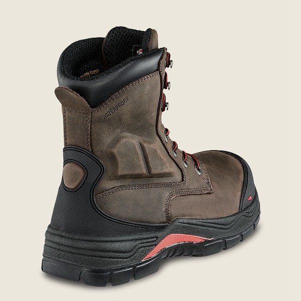 Mens Red Wing King Toe® Adc - 8-inch Insulated Waterproof Csa Toe - Safety Boots Dark Grey - BJR6802